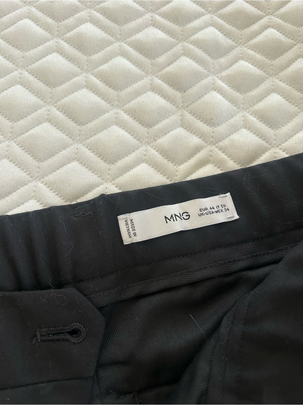 MANGO Black Pleated Trousers